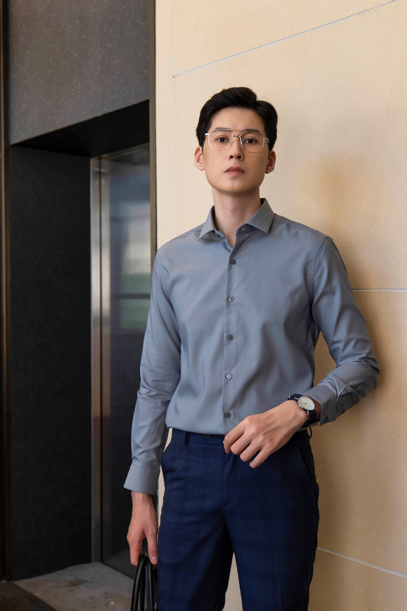 Ảnh của Áo sơ mi dài tay cao cấp Traveller shirt - 238SMB22048